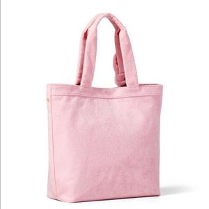 NWT. Pink terry tote with tie detail. SCL x Target collab. Dimensions in photo.